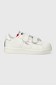 Παιδικά δερμάτινα αθλητικά παπούτσια Pepe Jeans PLAYER BASIC BK μικρό λευκό PBS00002