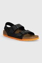 Birkenstock sandały dziecięce Milano Kids BF imitacja skóry licowej czarny 1026878.36.39