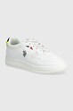 Dětské sneakers boty U.S. Polo Assn. DENNY004 imitace kůže bílá DENNY004.35.39
