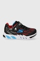 Skechers sneakersy dziecięce FLEX-GLOW ELITE VORLO niska czarny 400137N