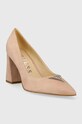 Semišové lodičky Guess BARSON FLPBAR.SUE08.NUDE béžová SS24