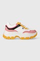 Guess sneakers BRECKY3 platformă alb FLPBR3.ELE12.WHIPI