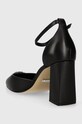 Boty Kožené lodičky Guess BARSYN FLPBSY.LEA08.BLACK černá