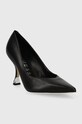 Guess szpilki skórzane BYNOW4 FLPBY4.LEA08.BLACK czarny SS24