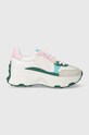 Guess sneakersy CALEBB7 imitacja zamszu multicolor FLPCB7.ELE12.WHGRE