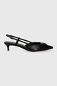 Кожаные туфли Guess JESSON острый чёрный FLPJES.LEA05.BLACK