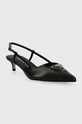 Шкіряні туфлі Guess JESSON FLPJES.LEA05.BLACK чорний SS24