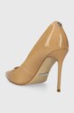 Obuwie Guess szpilki skórzane SABALIA6 FLPSB6.PAT08.NUDE beżowy