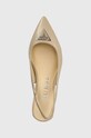 Guess pantofi de piele ZANDA bej FLPZAN.LEA05.TAUPE