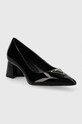 Guess czółenka skórzane ZABBI FLPZBB.PAT08.BLACK czarny SS24