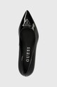 Guess czółenka skórzane ZABBI czarny FLPZBB.PAT08.BLACK