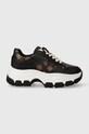 Guess sneakersy BRECKY3 imitacja skóry licowej czarny FLPBR3.FAL12.BLKBR
