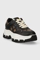 Guess sneakersy BRECKY3 FLPBR3.FAL12.BLKBR czarny SS24