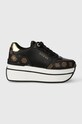Guess sneakersy CAMRIO4 platforma czarny FLPCM4.FAL12.BLKBR