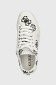 Guess sneakers GIANELE4 alb FLPGN4.ELE12.WHBLK