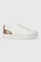 Tenisice Guess GIANELE4 sintetički bijela FLPGN4.ELE12.WHITE