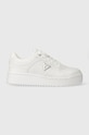 Guess sneakers MIRAM plată alb FLPMIR.ELE12.WHITE