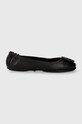 Tory Burch balerini de piele Minnie Travel Ballet negru 49350.006.N