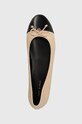 Tory Burch balerini de piele Cap-Toe Ballet bej 154512.650