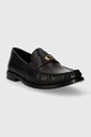Coach mocasini de piele Jolene CK017.BLK negru SS24