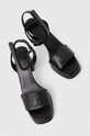 HUGO sandały skórzane Vicky czarny 50513175.001
