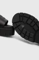 čierna Kožené sandále HUGO KrisSandal