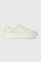 BOSS sneakersy skórzane Amber płaska biały 50513433.100