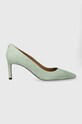 BOSS tocuri din piele intoarsa Janet subțire verde 50498810.330