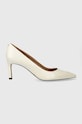 BOSS stilettos de piele Janet subțire alb 50498836.118