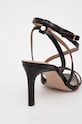 Încălțăminte BOSS sandale de piele Janet 50512942.001 negru