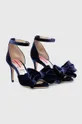 Custommade sandali Marita Velvet blu navy