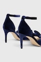 Încălțăminte Custommade sandale Marita Velvet 998620031.478 bleumarin