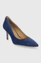 Lauren Ralph Lauren velúr magassarkú cipő Lanette kék