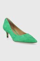 Lauren Ralph Lauren szpilki zamszowe Adrienne 802755524007.300 zielony SS24