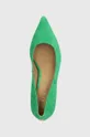 zöld Lauren Ralph Lauren velúr magassarkú cipő Adrienne