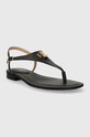 Lauren Ralph Lauren sandały skórzane Ellington 802940593001.001 czarny SS24