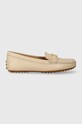 Lauren Ralph Lauren mokasyny skórzane Barnsbury płaski beżowy 802852847014.250