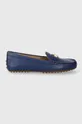 blu navy Lauren Ralph mocassini in pelle Barnsbury Donna