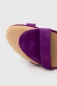 Sandale od brušene kože Lauren Ralph Lauren Allie Ženski