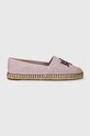 Lauren Ralph Lauren espadryle Cameryn Logo płaski fioletowy 802920405005.500