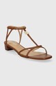 Lauren Ralph Lauren bőr szandál Fallon 802920407005.270 barna SS24