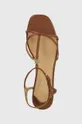 hnedá Kožené sandále Lauren Ralph Lauren Fallon
