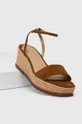 Semišové sandále Lauren Ralph Lauren Leona béžová