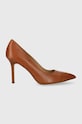 Lauren Ralph Lauren stilettos de piele Lindella II subțire maro 802940580002.270