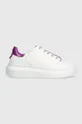 λευκό Δερμάτινα αθλητικά παπούτσια Just Cavalli 0 Γυναικεία