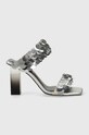 Шльопанці Just Cavalli 76RA3S31ZSA37900 срібний SS24