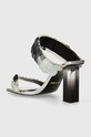 Obuwie Just Cavalli klapki 76RA3S31ZSA37900 srebrny