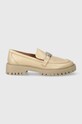 Liu Jo mocasini de piele CORA 01 SA4001P010251315 bej SS24