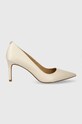MICHAEL Michael Kors stilettos de piele Alina subțire bej 40F2HNMP2L.289