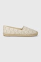 Εσπαντρίγιες MICHAEL Michael Kors Kendrick φλατ μπεζ 40R4KNFP1B.150